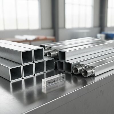 Carbon Coupling Ends Pre Galvanized Steel Pipe In Square And Rectangular Section For Durable Construction