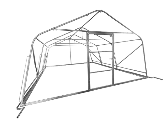 Single-span Tunnel Greenhouse with Polyethylene Film for livestock breeding  goods storage  temporary shelters or field hospitals in emergency wartime scenarios